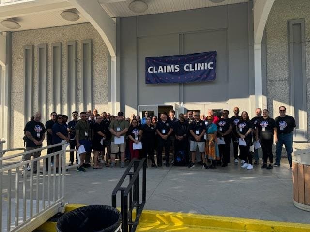 Veterans claims clinic at Stand Down