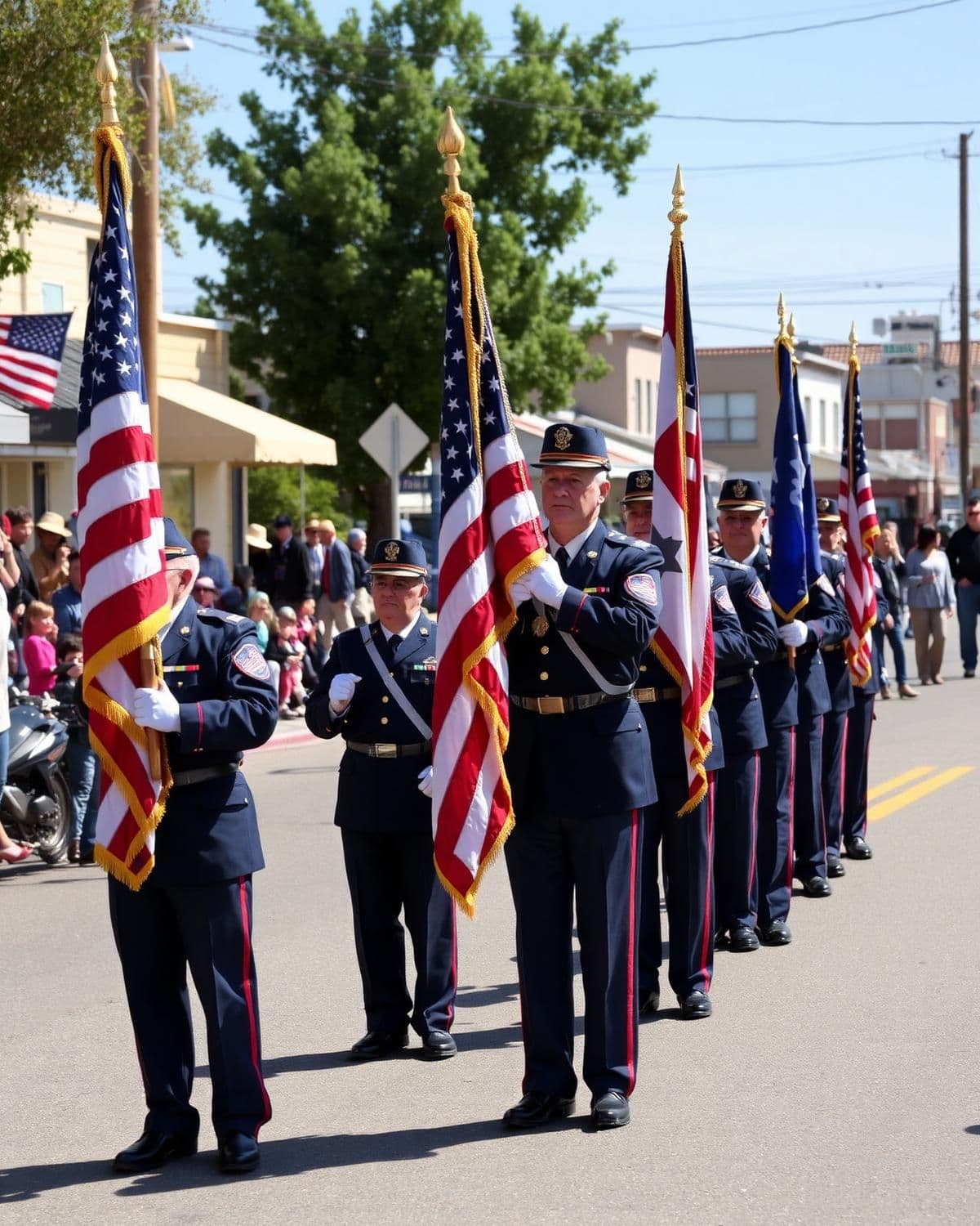 American Legion honor guard at parade