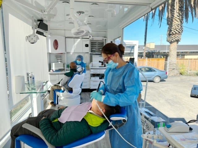 Mobile dental clinic serving veterans