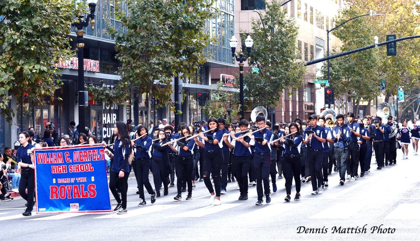 William C. Overfelt High School marching band