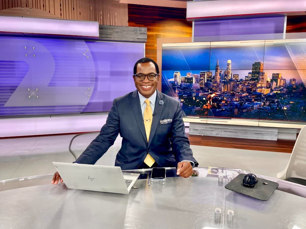 Jesse Gary at the KTVU news desk in San Jose